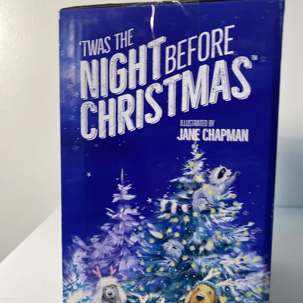 'TWAS The Night Before Christmas | Illustrated Hardcover Book & Holiday Bear